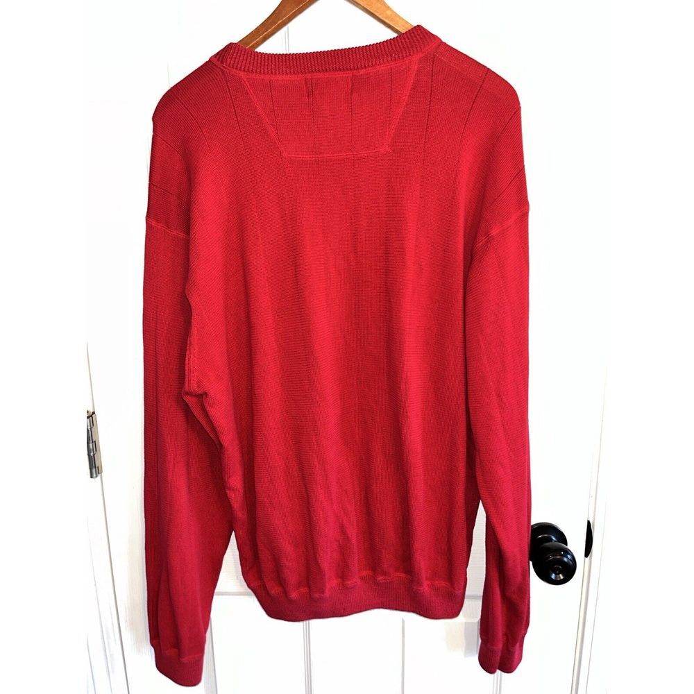Louisville Cardinals Red Sweater Cotton Polyester Mens L - Picture 3 of 7